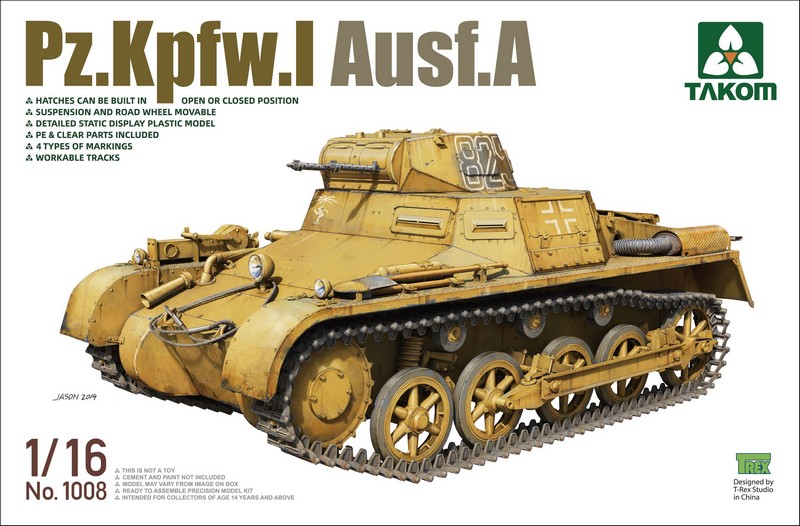 1008  техника и вооружение  Pz.Kpfw.I Ausf.A  (1:16)