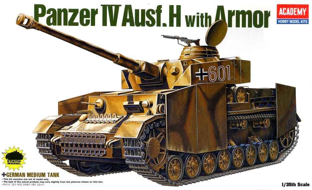 13233  техника и вооружение  Pz.IV ausf.H w/Armor (1:35)