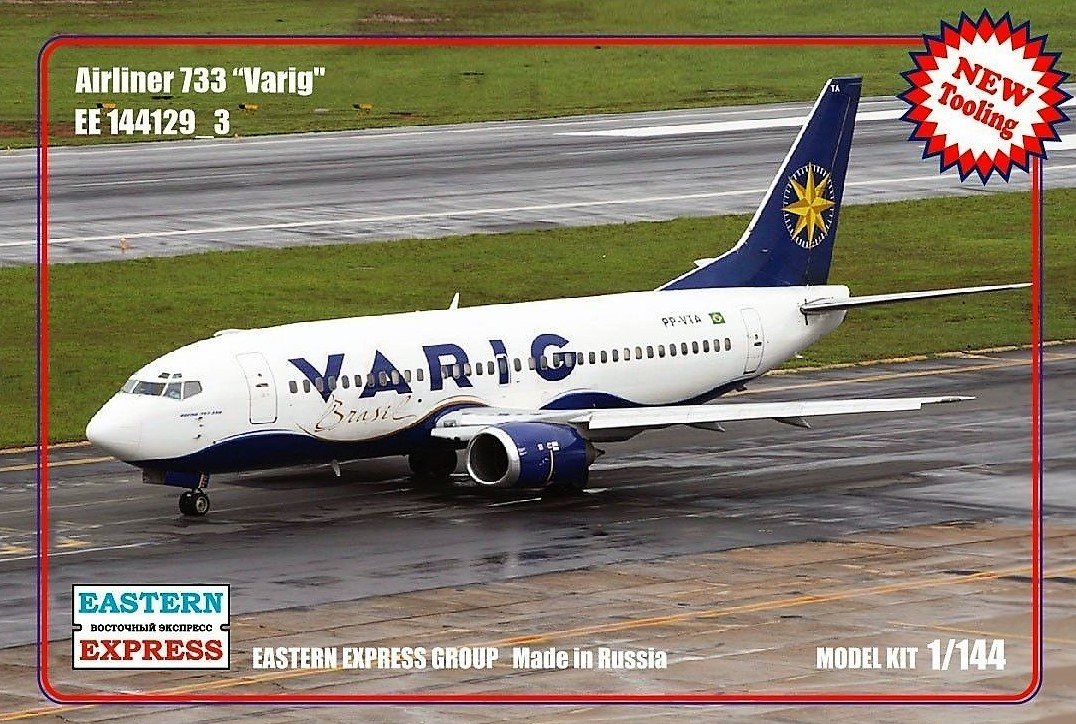 144129-3  авиация  Airliner 733 Varig (1:144)