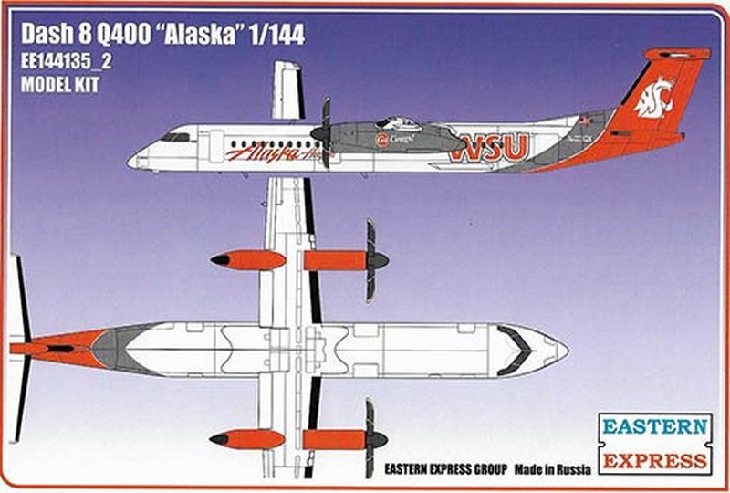 144135_2  авиация  Dash 8 Q400 Alaska (1:144)