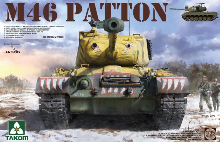 2117  техника и вооружение  M46 Patton US Medium Tank  (1:35)