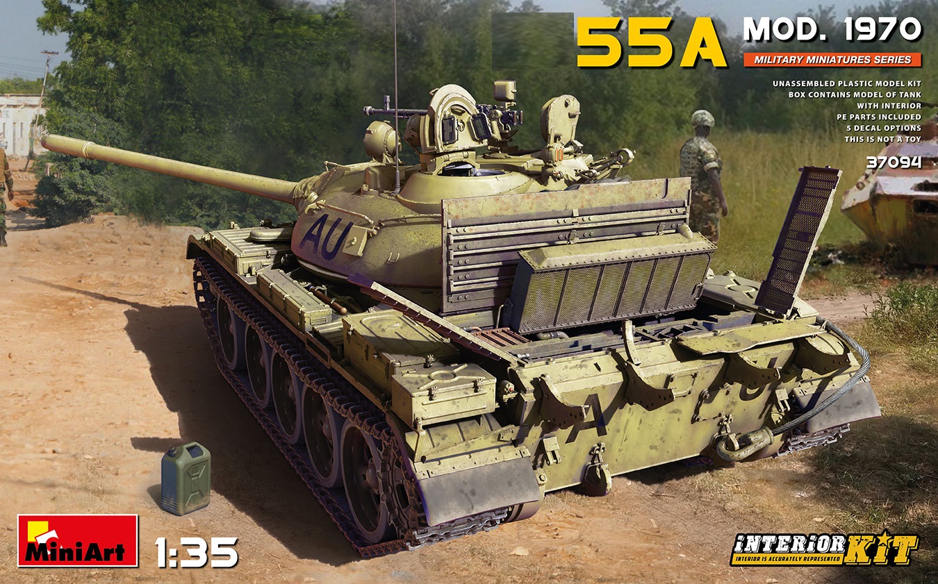 37094  техника и вооружение  Танк-55A MOD. 1970 INTERIOR KIT  (1:35)