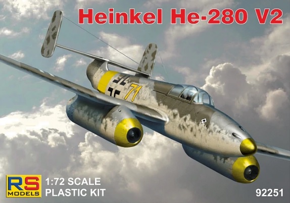 92251  авиация  Heinkel He-280  (1:72)