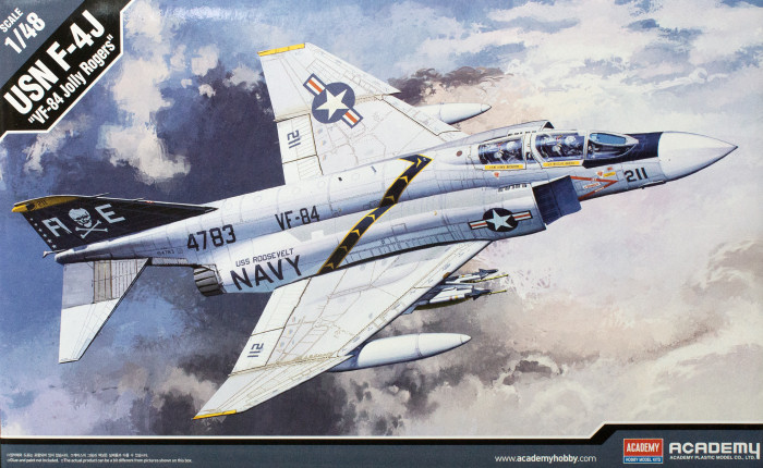 12305  авиация  F-4J Phantom "VF-84 Jolly Rogers"  (1:48)