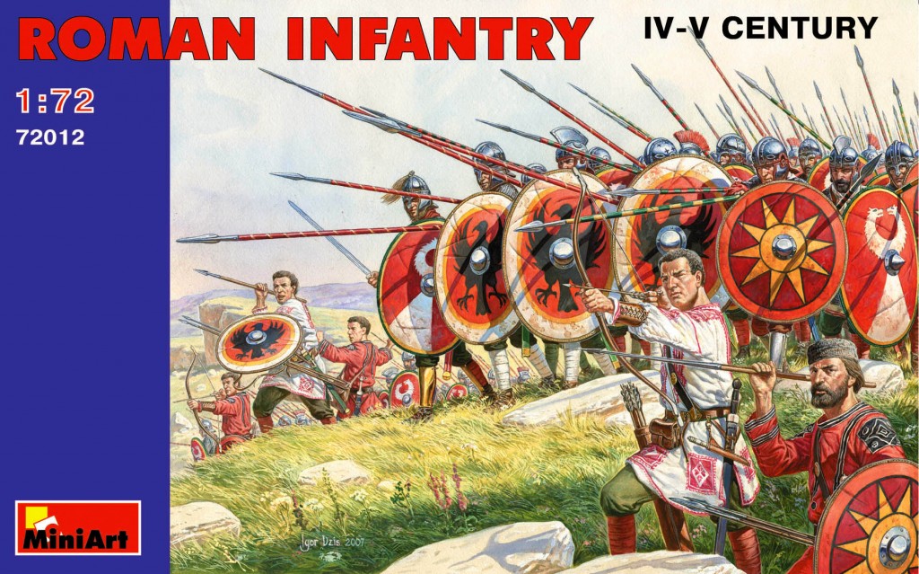 72012  фигуры  ROMAN INFANTRY IV-V CENTURY  (1:72)