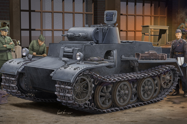 83804  техника и вооружение  German Pzkpfw.I Ausf.F (VK1801) Early  (1:35)