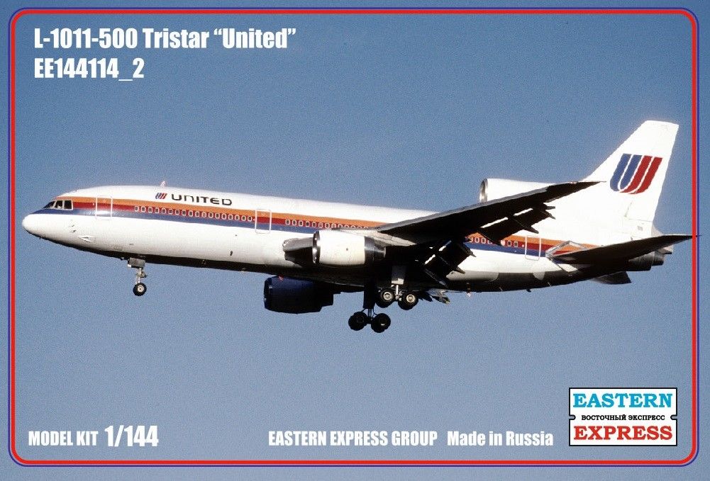 144114-3  авиация  L-1011-500 Tristar United (1:144)