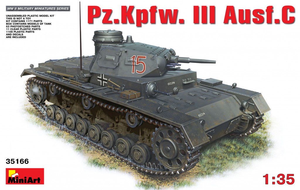 35166  техника и вооружение  Pz.Kpfw.III Ausf.С  (1:35)