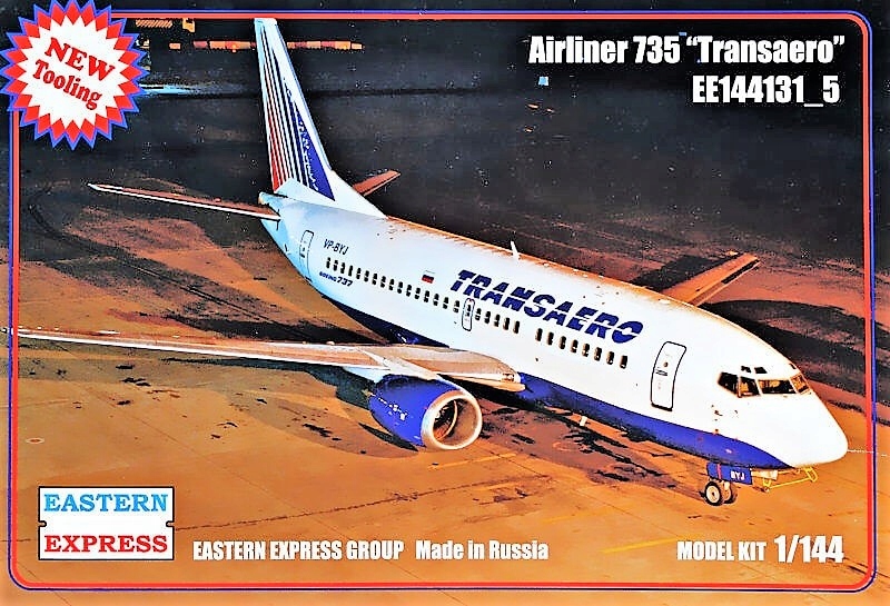 144131_5  авиация  Airliner 735 "Transaero" (1:144)