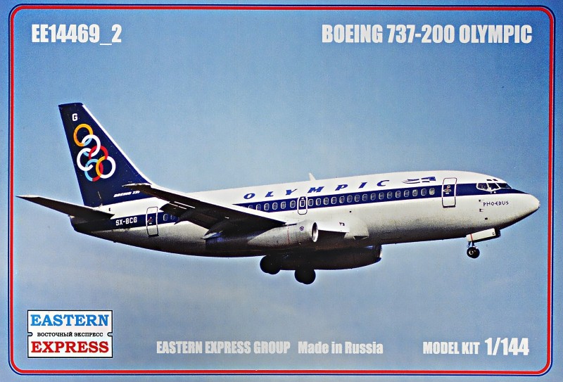 14469-2  авиация  BOEING 737-200 OLIMPIC (1:144)