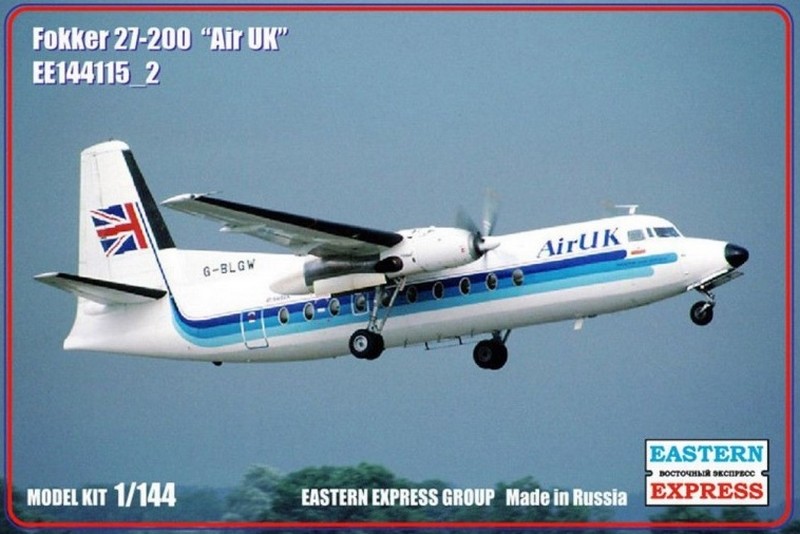 144115-2  авиация  Fokker F-27-200 Air UK (1:144)