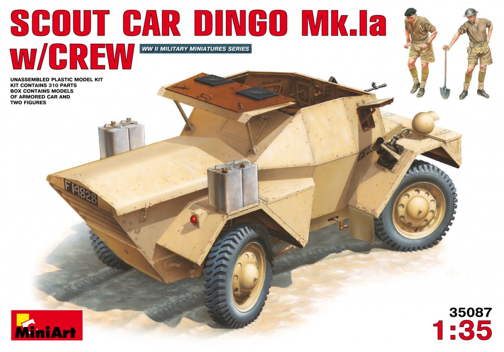 35087  техника и вооружение  SCOUT CAR DINGO Mk.1a w/CREW  (1:35)