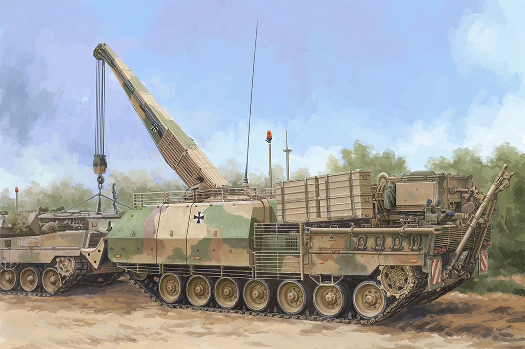 84566  техника и вооружение  Bergepanzer BPz3A1 “Buffalo” ARV  (1:35)