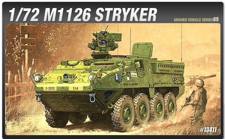 13411  техника и вооружение  M1126 Stryker  (1:72)