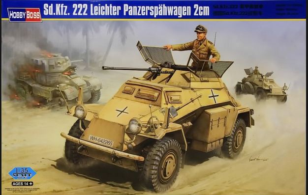 82442  техника и вооружение  Sd.Kfz.222 Leichter Panzerspahwagen 2cm  (1:35)