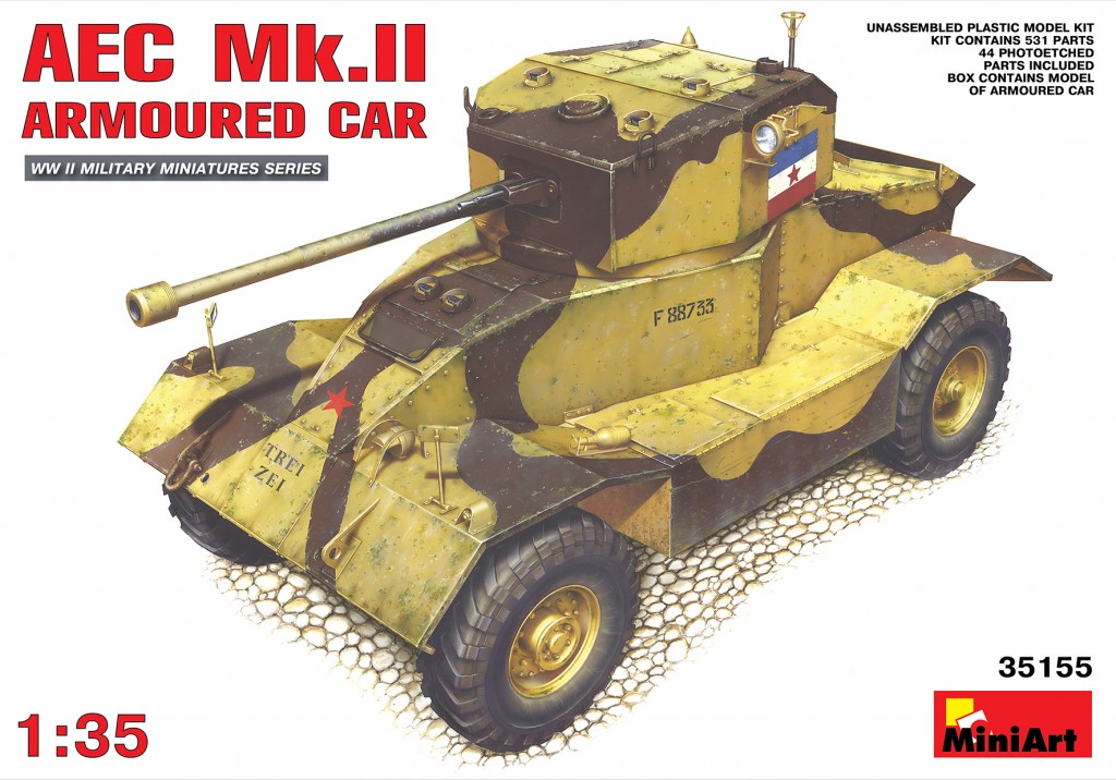 35155  техника и вооружение  AEC Mk.II ARMOURED CAR  (1:35)