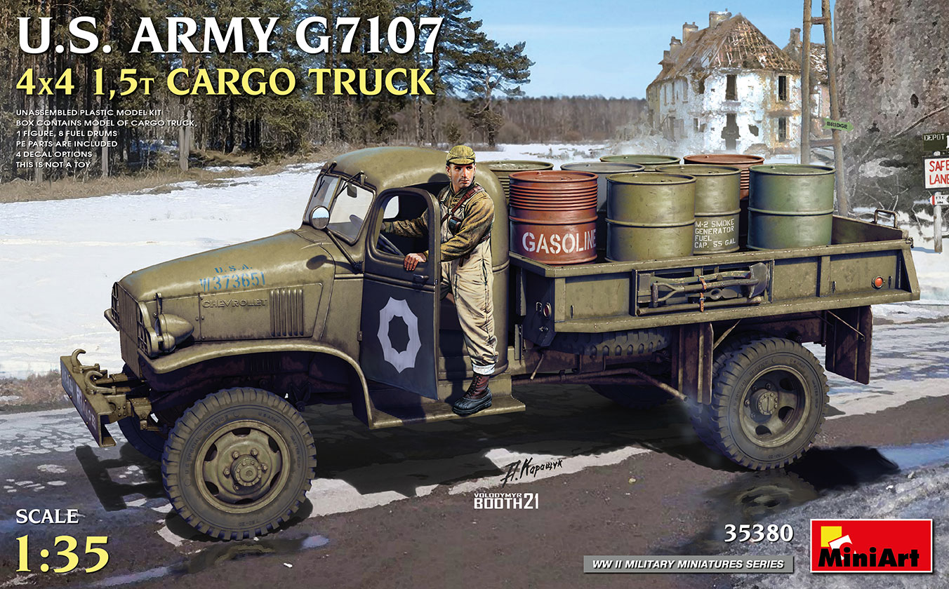 35380  техника и вооружение  U.S. ARMY G7107 4X4 1,5t CARGO TRUCK  (1:35)