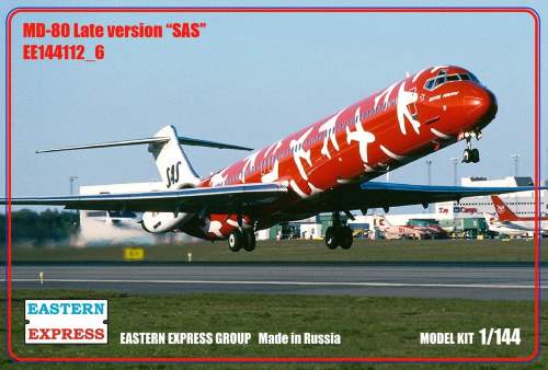 144112-6  авиация  MD-80 Late version SAS (1:144)