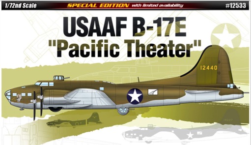 12533  авиация  USAAF B-17E Pacific Theater  (1:72)