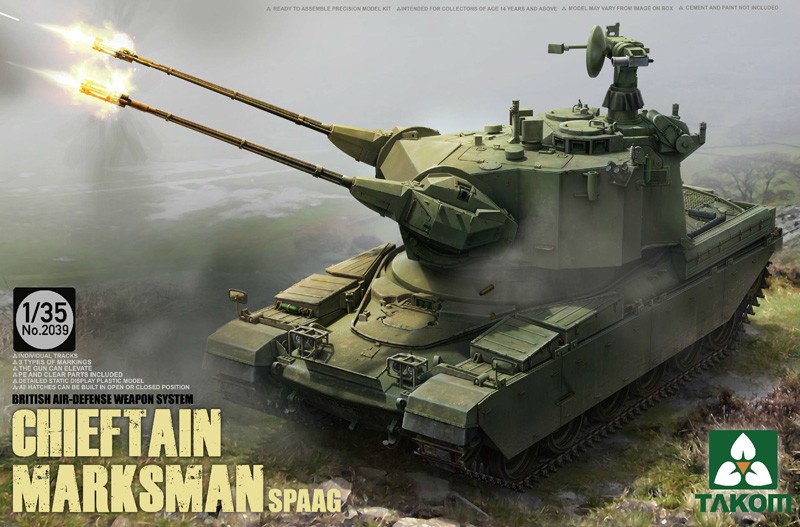 2039  техника и вооружение  ЗСУ  Chieftain Marksman SPAAG  (1:35)
