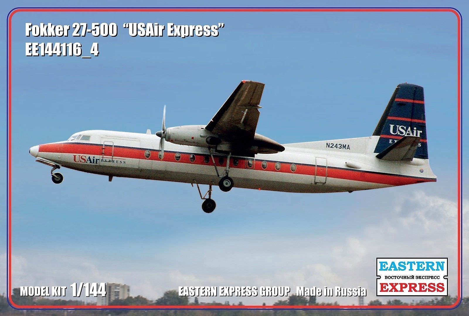 144116-4  авиация  Fokker F-27-500 USAir Express (1:144)