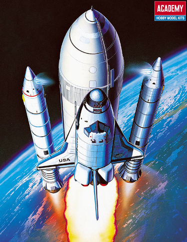 12707  космос  Space Shuttle & Booster Rocket (1:288)