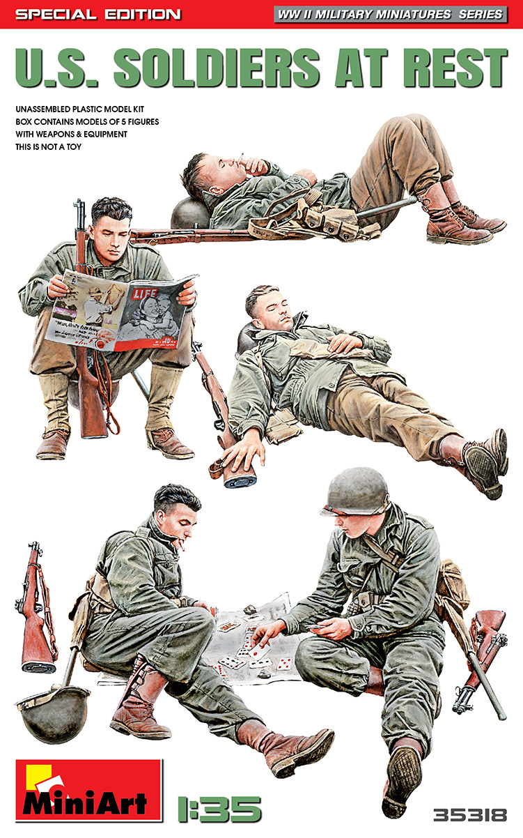35318  фигуры  U.S. SOLDIERS AT REST. SPECIAL EDITION  (1:35)