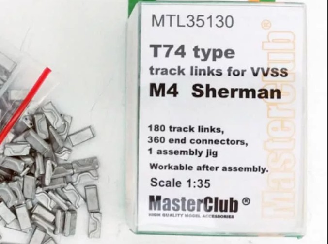 MTL-35130  траки наборные  T74 type M4 Sherman  (1:35)