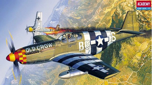 12464  авиация  P-51B Mustang  (1:72)