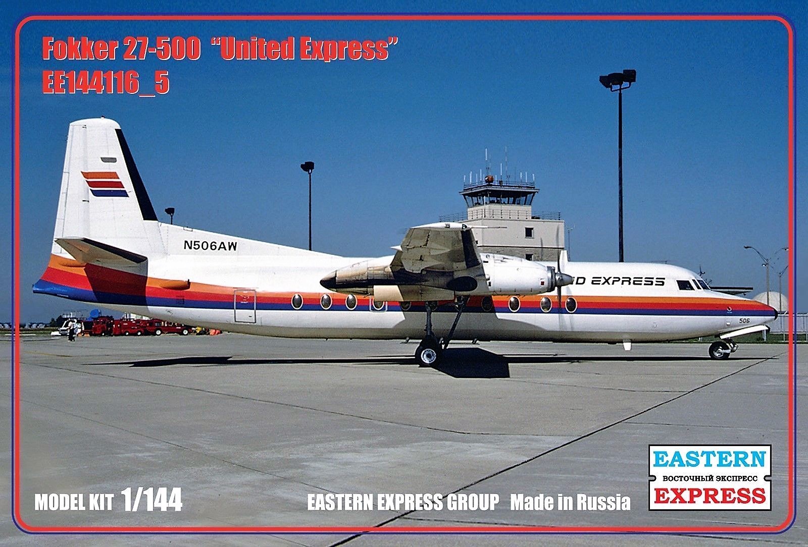 144116-5  авиация  Fokker F-27-500 United Express (1:144)