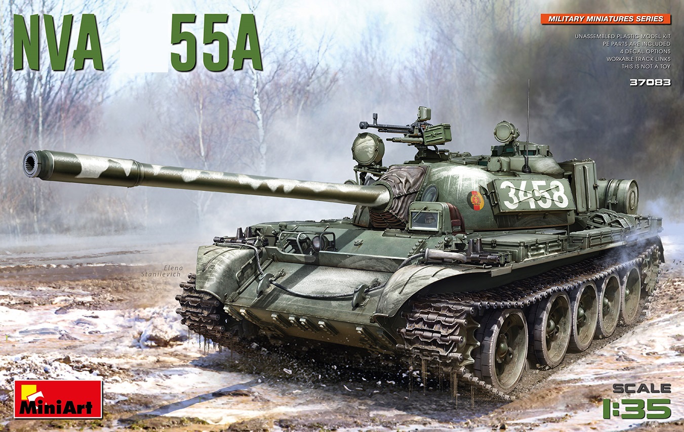 37083  техника и вооружение  NVA Танк-55A  (1:35)