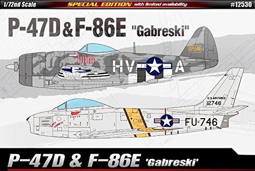 12530  авиация  P-47D & F-86E 'Gabreski' Special Edition  (1:72)