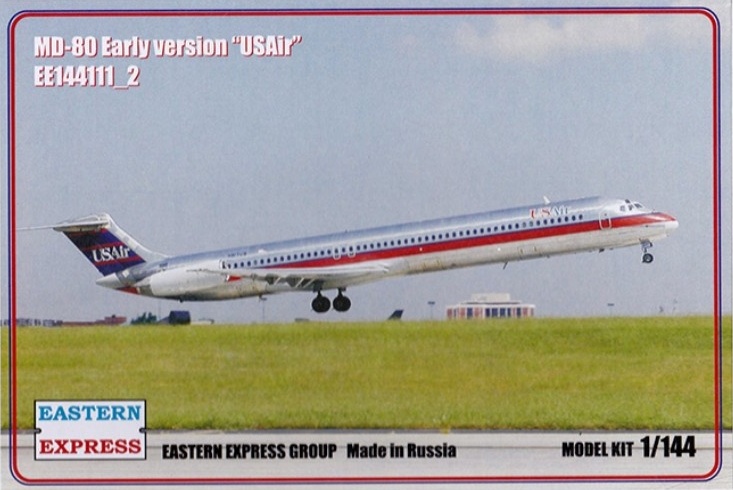 144111-2  авиация  MD-80 Early version "USAir" (1:144)