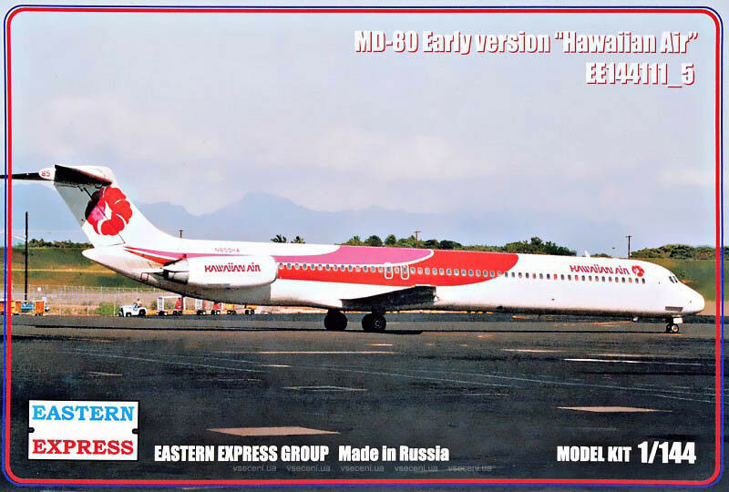 144111-5  авиация  MD-80 Early version "Hawaiian Air" (1:144)