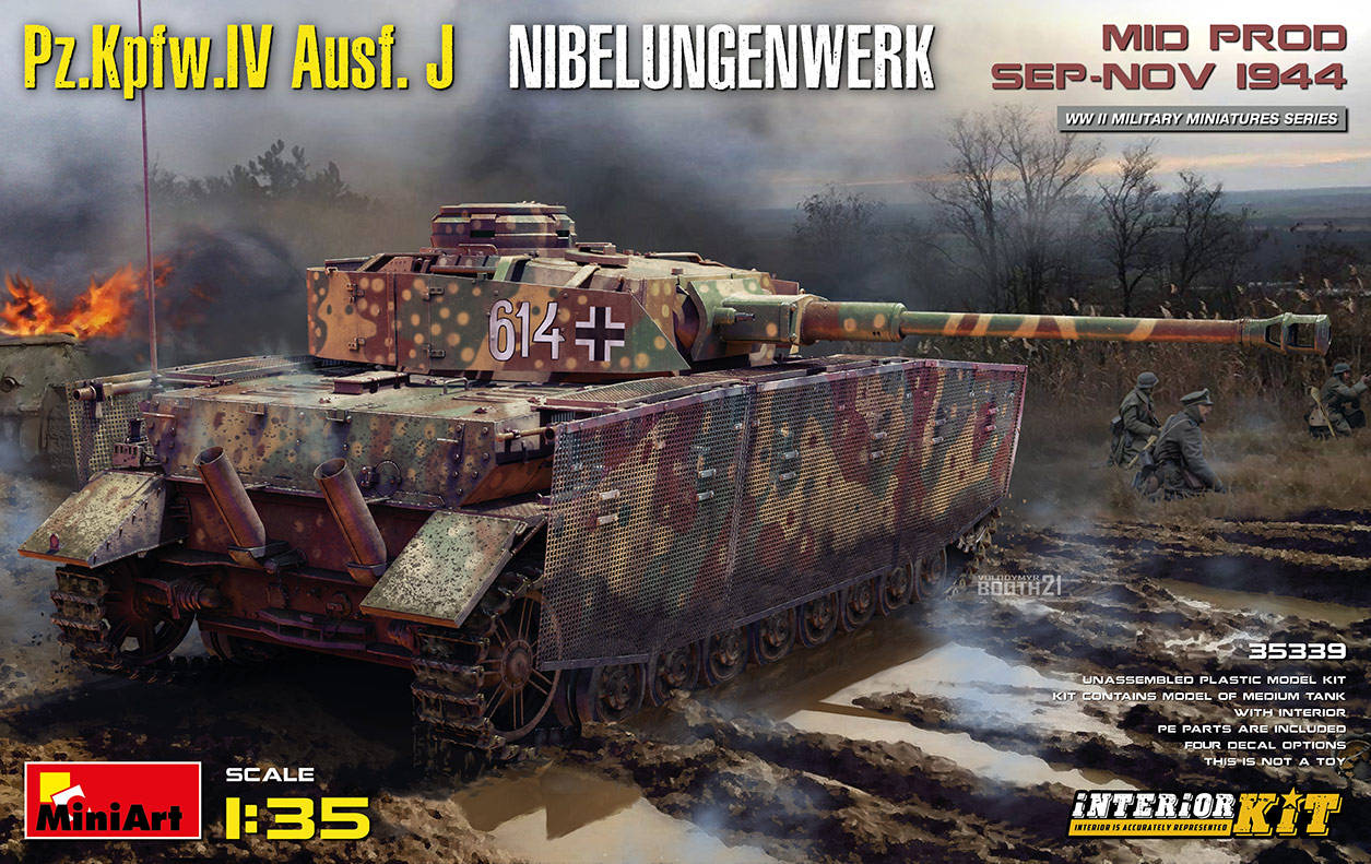 35339  техника и вооружение  Pz.IV Ausf.J Nibelungenwerk. MID PROD. SEP-NOV 1944 INTERIOR  (1:35)