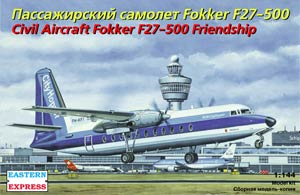 144116  авиация  Fokker F-27-500 "CityHopper" (1:44)