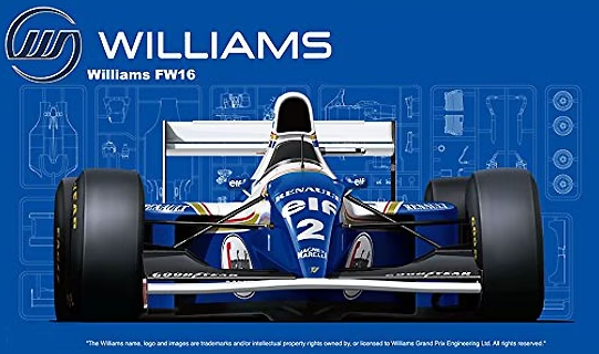 09212  автомобили и мотоциклы  Williams FW16 Renault (San Marino GP/Brazilian GP/Pacific GP)  (1:20)