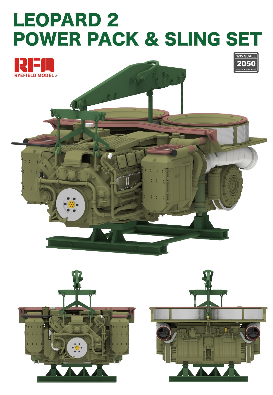 RM-2050  дополнения из пластика  Upgrade set Leopard 2 power pack and sling set  (1:35)
