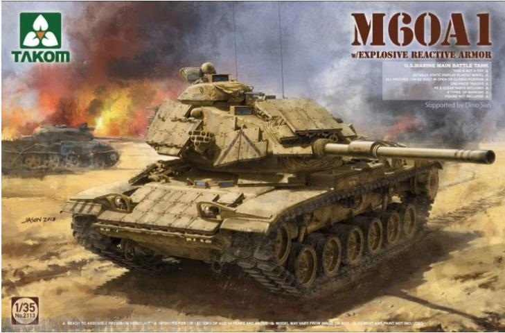 2113  техника и вооружение  M60A1 w/ERA  (1:35)