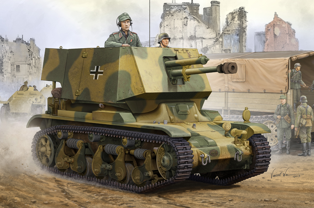 83807  техника и вооружение  САУ 4.7 cm Pak(t) Sfl.auf Fgst. Pz.Kpfw.35 R 731(f)   (1:35)
