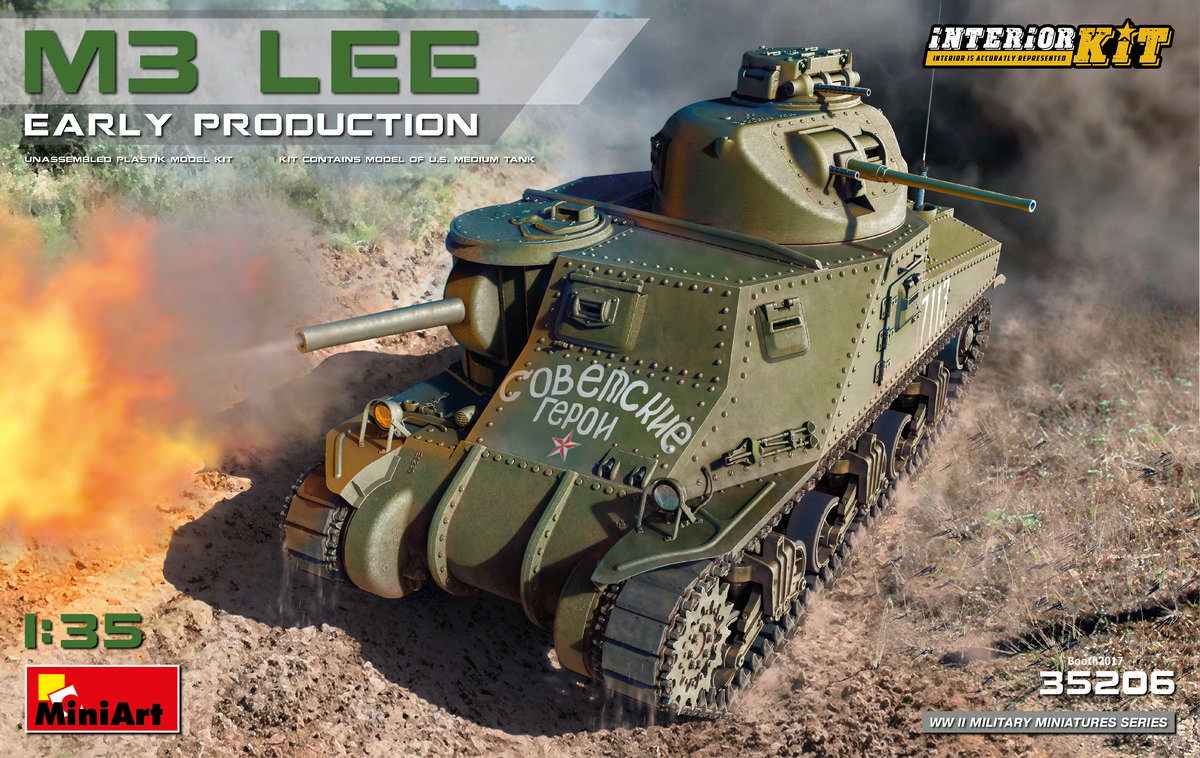 35206  техника и вооружение  M3 Lee Early Production Interior Kit  (1:35)
