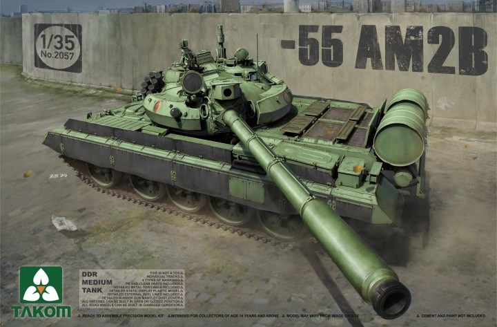 2057  техника и вооружение  Танк 55 AM2B  (1:35)