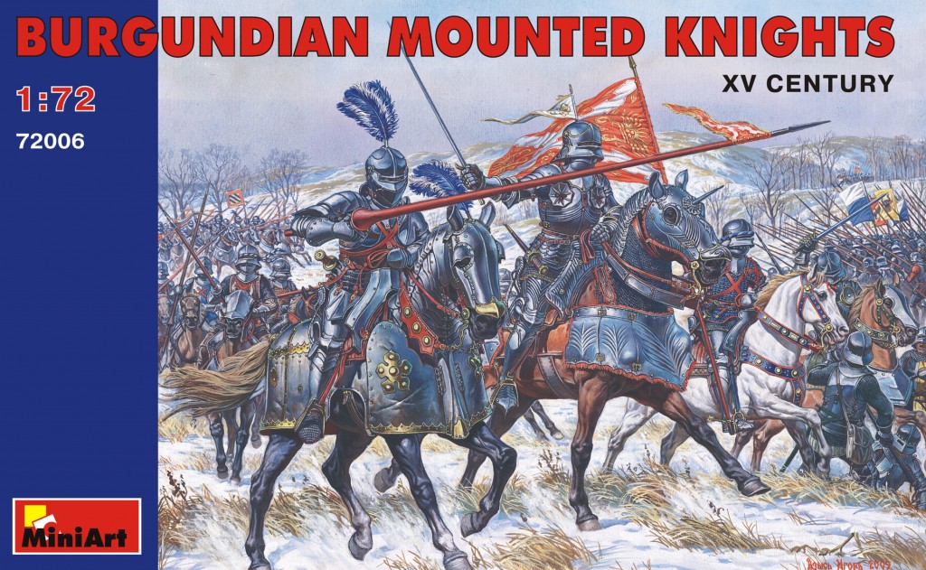 72006  фигуры  BURGUNDIAN MOUNTED KNIGHTS XV CENTURY  (1:72)