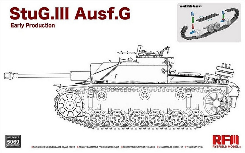 RM-5069  техника и вооружение  StuG.III Ausf.G Early w/workable track  (1:35)