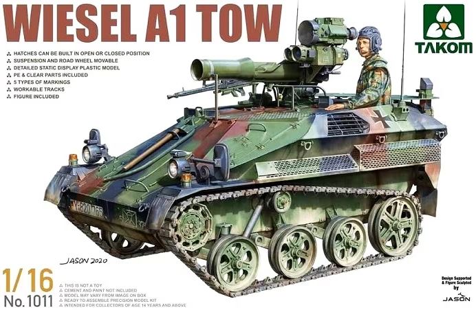 1011  техника и вооружение  Wiesel A1 TOW  (1:16)