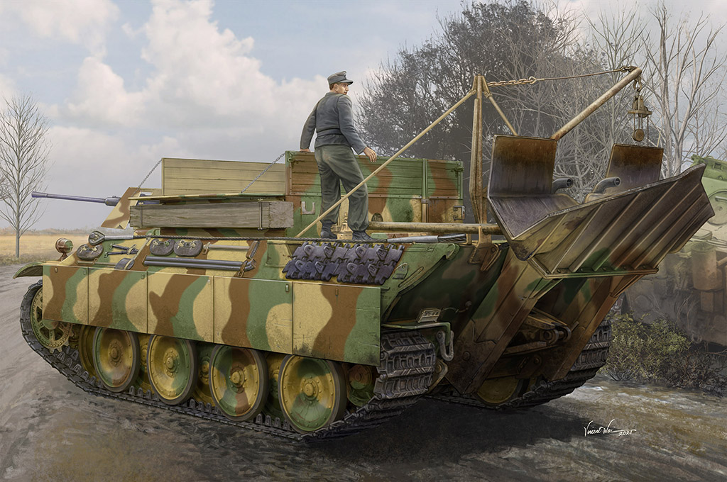 84553  техника и вооружение  German Sd.Kfz. 179 Bergepanther Ausf. G  (1:35)
