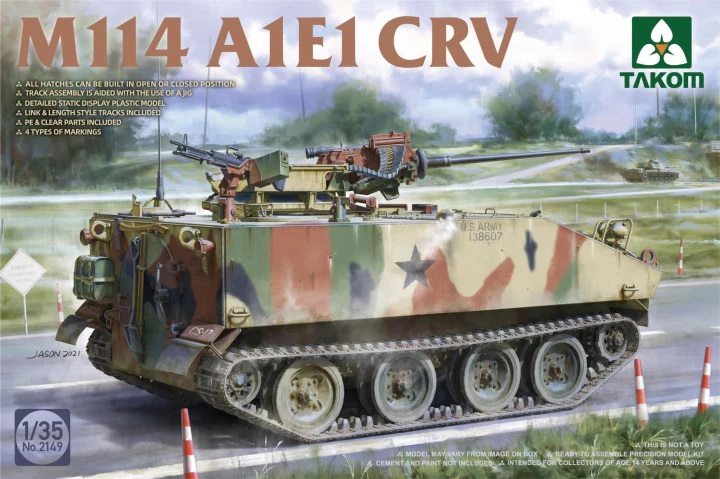 2149  техника и вооружение  M114 A1E1 CRV  (1:35)