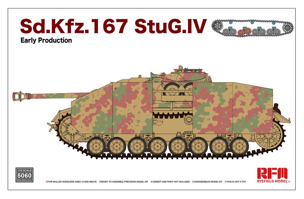 RM-5060  техника и вооружение  Sd.Kfz. 167 StuG IV Early Production  (1:35)