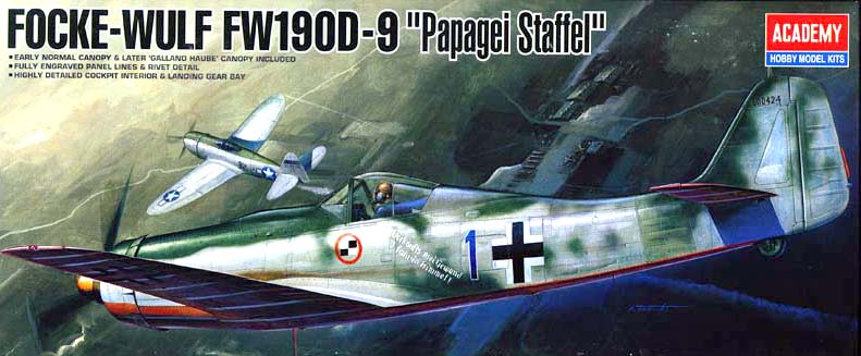 12439  авиация  FOCKE-WULF FW190D-9 "PAPAGEI STAFFEL"  (1:72)