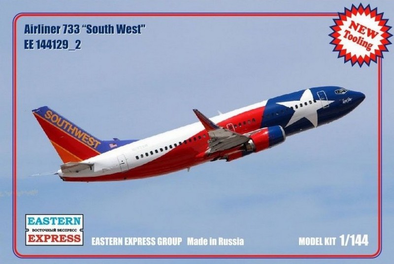 144129-2  авиация  Airliner 733 South West (1:144)